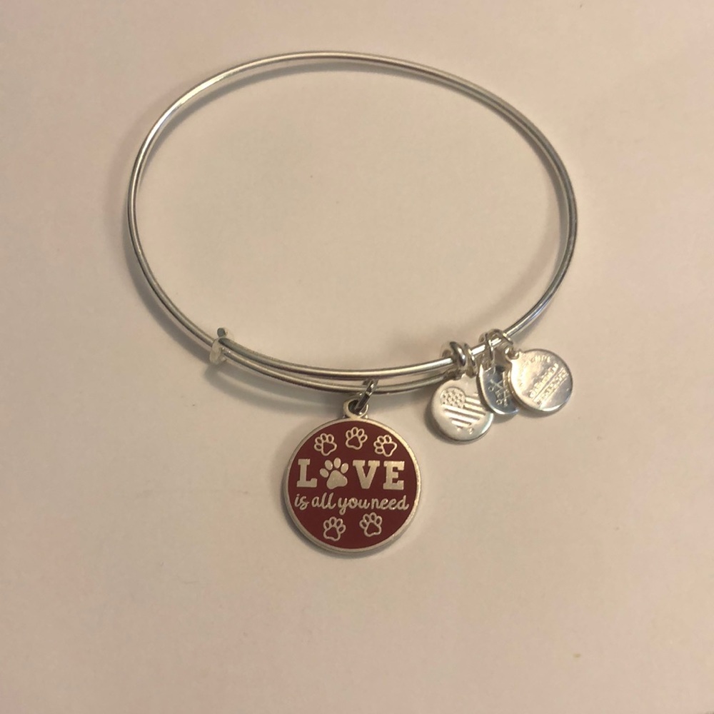 Alex and Ani “Love is all you Need” Paw Print